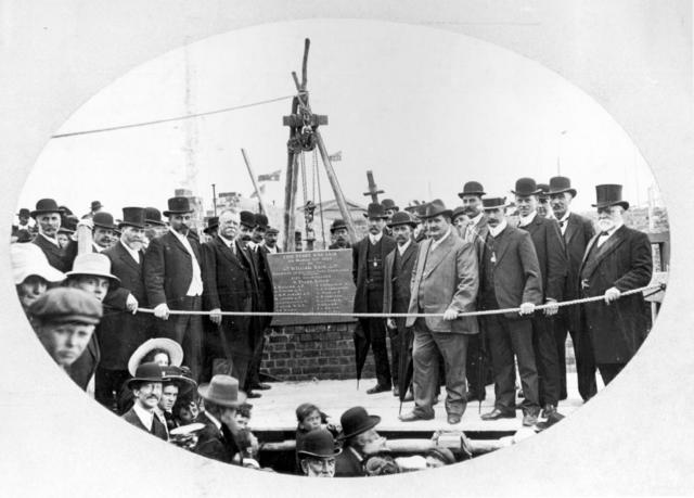 1909_MembersStand_FoundationStone